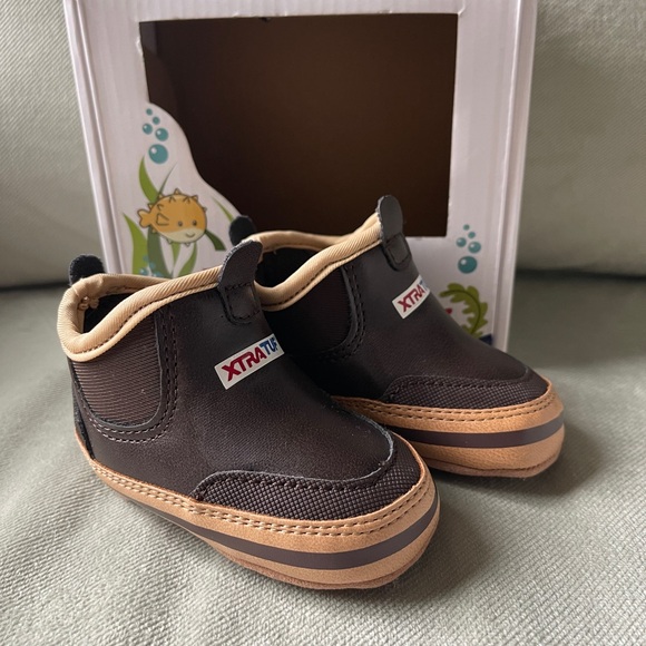 XtraTuf Brown Baby Walker Shoes - Picture 1 of 5